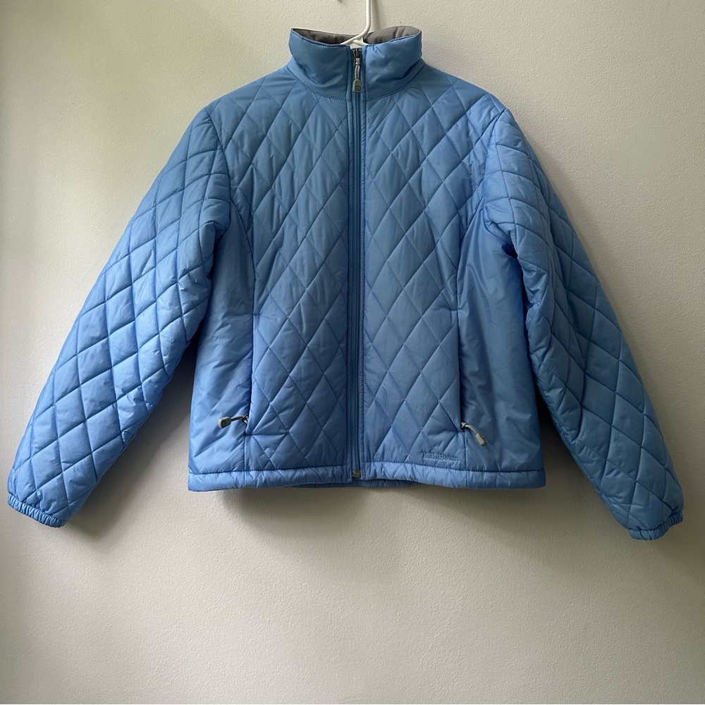 L.L. Bean Vintage Women’s Blue Fleece Lined Puffer Jacket Size Small S
